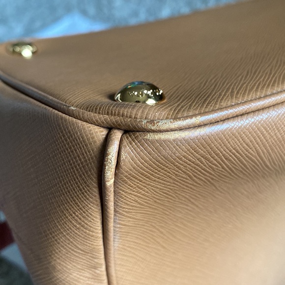 Prada Medium Galleria, Brown Double Zip Lux Tote Saffiano Leather Medium - Picture 11 of 15